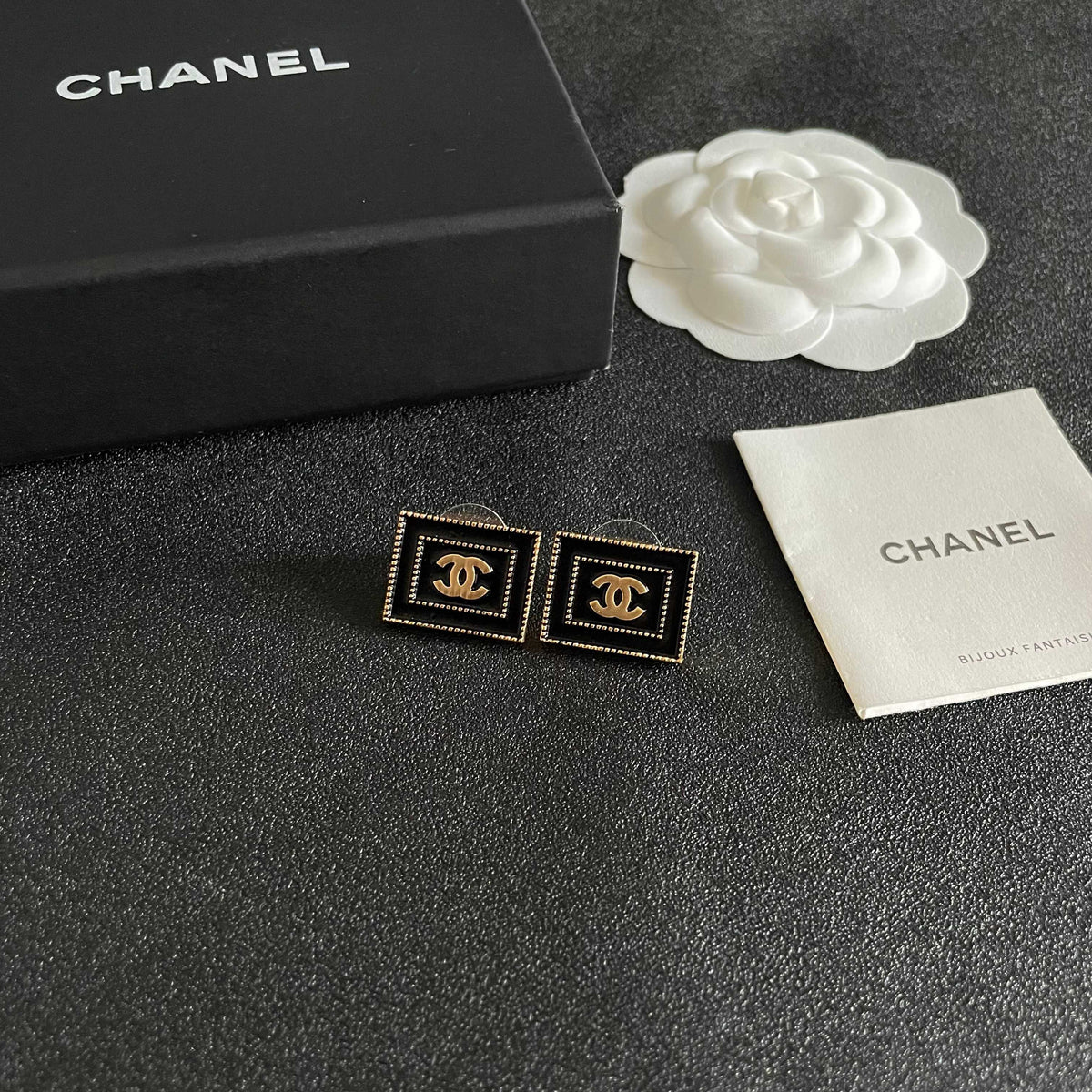 double c Stud Earrings for women - alternate angle view 6