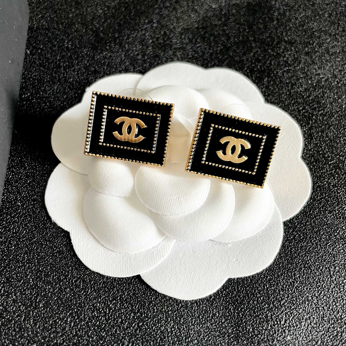 double c Stud Earrings for women - alternate angle view 8