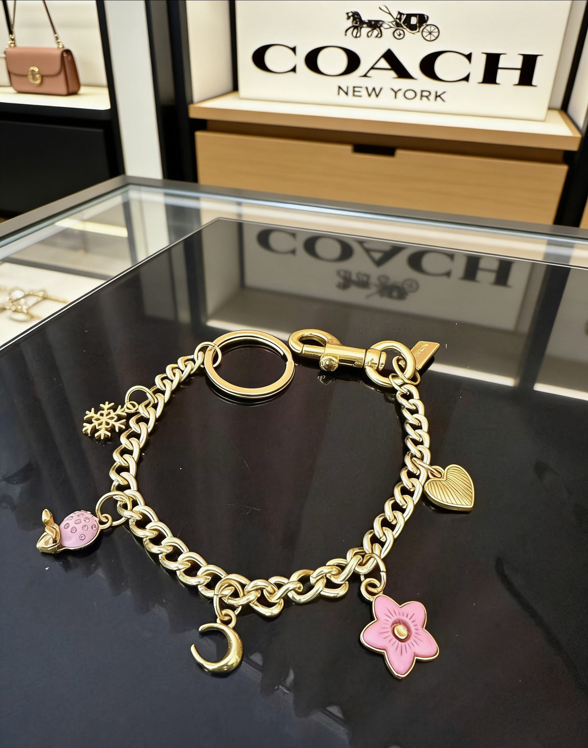 gold heart fashion accessory for women - alternate angle view 3