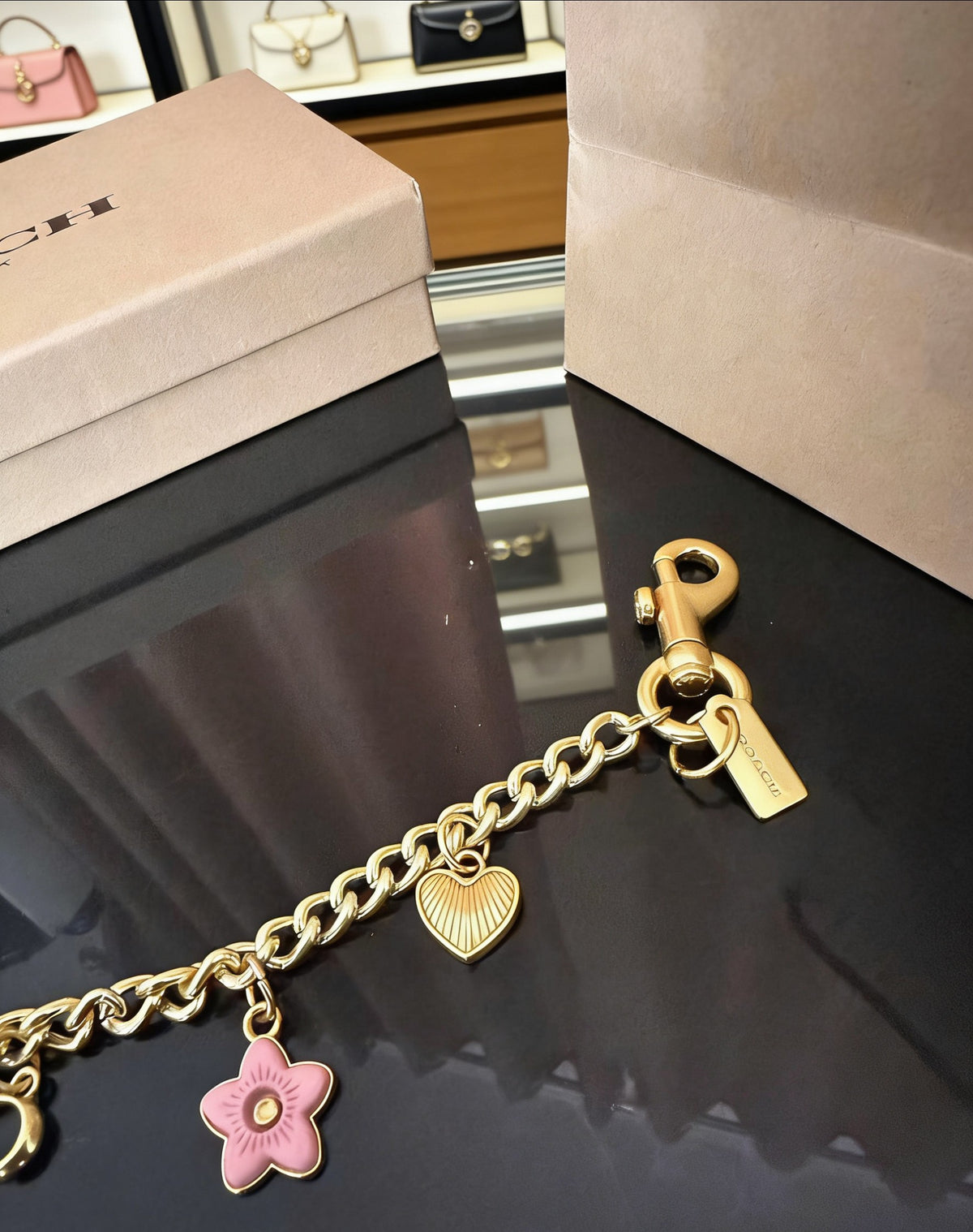 gold heart fashion accessory for women - alternate angle view 5