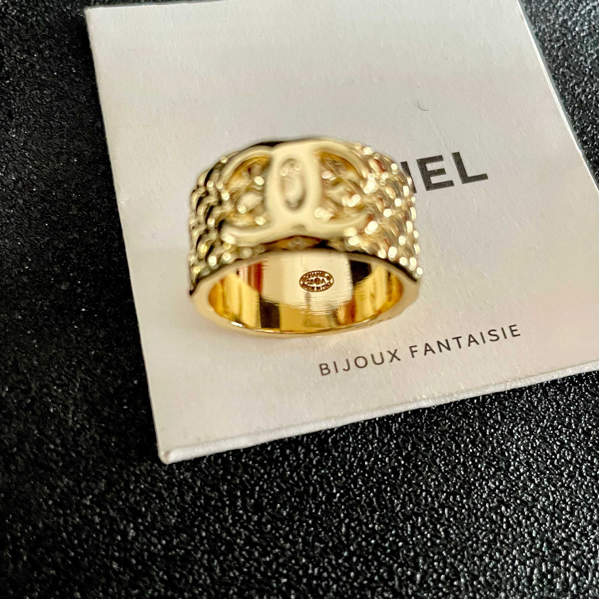 white letter Ring for women - alternate angle view 7