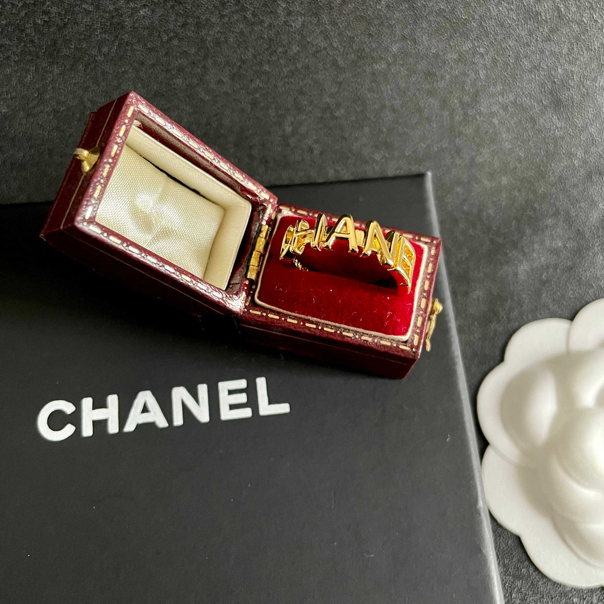 white letter Ring for women - alternate angle view 9