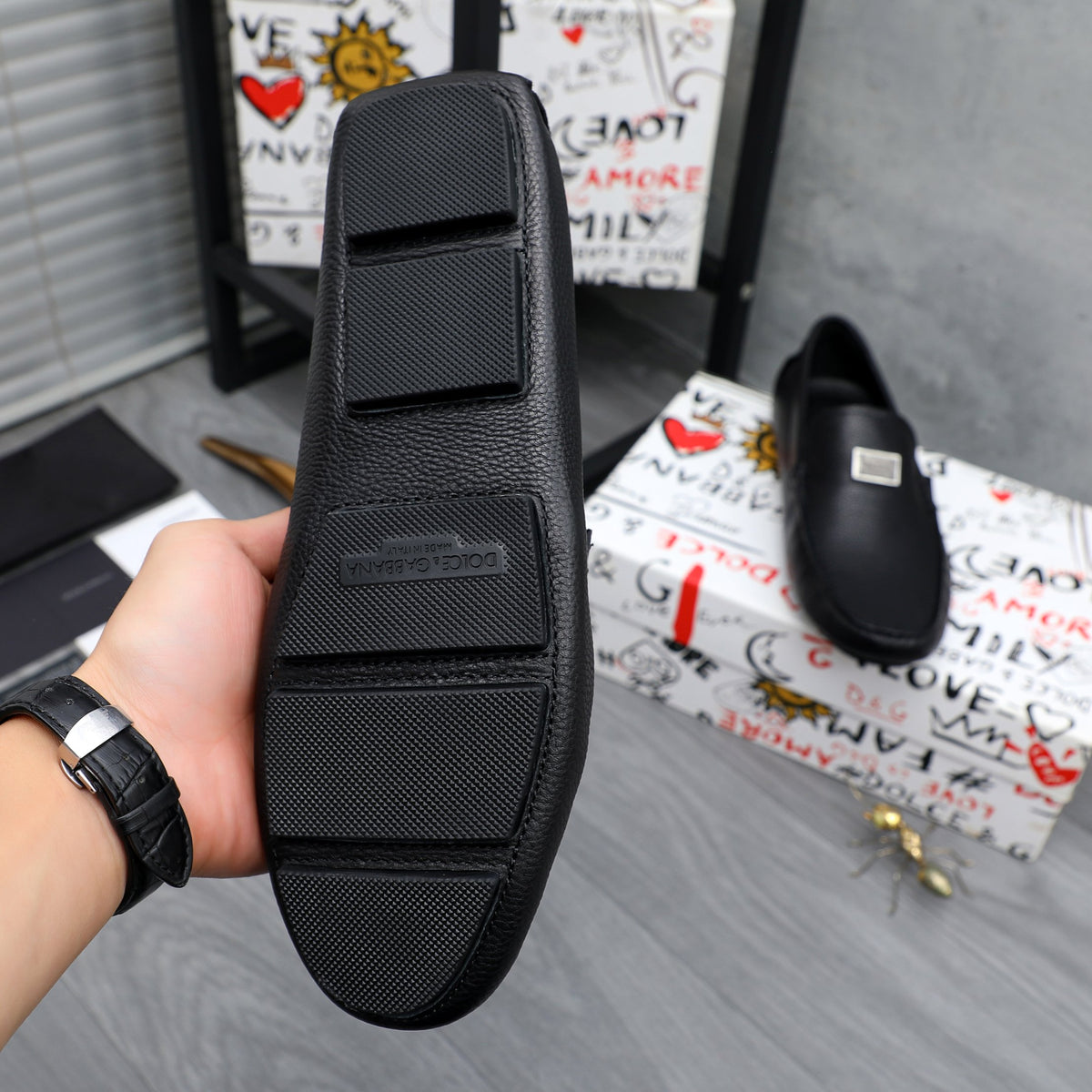 Dolce & Gabbana DG Men's Slip-On Casual Shoes