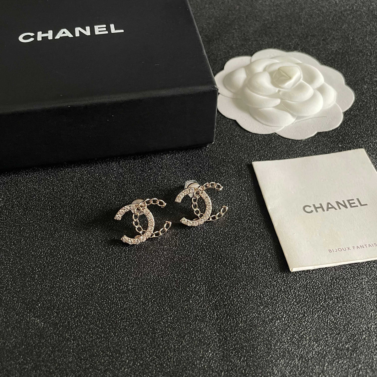 double c Stud Earrings for women - alternate angle view 6