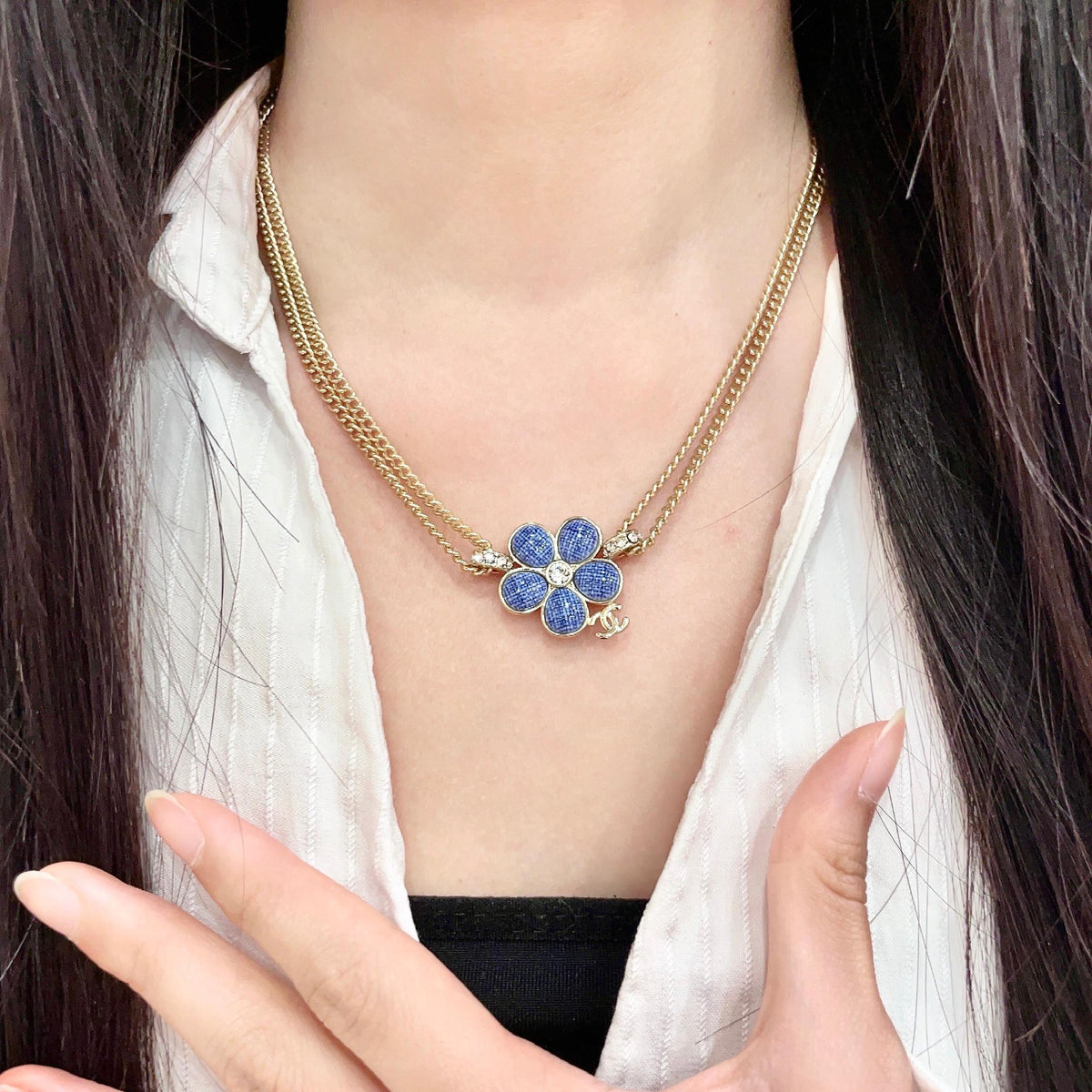 letter Necklace for women - alternate angle view 2