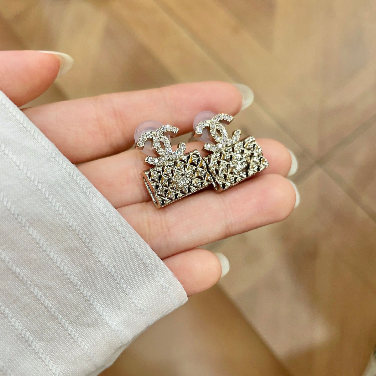 elegant Stud Earrings for women - alternate angle view 4