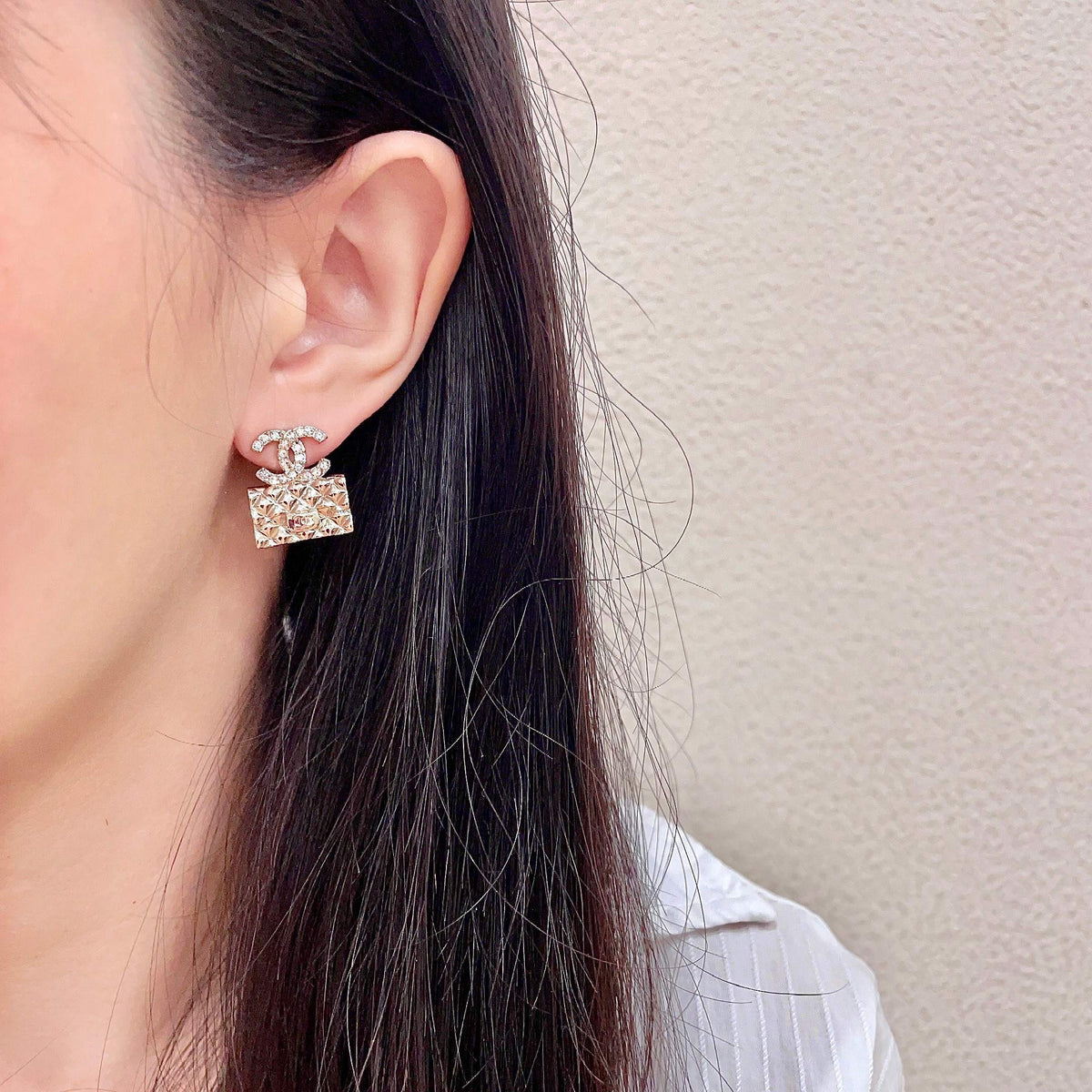 elegant Stud Earrings for women - alternate angle view 3