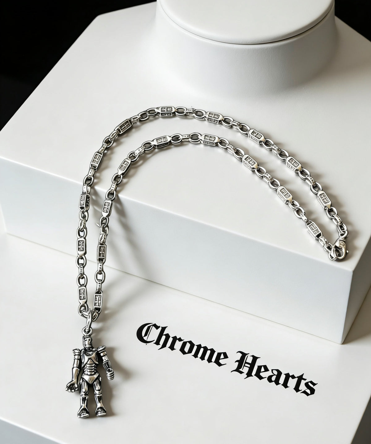 antique letter Pendant for women - alternate angle view 2