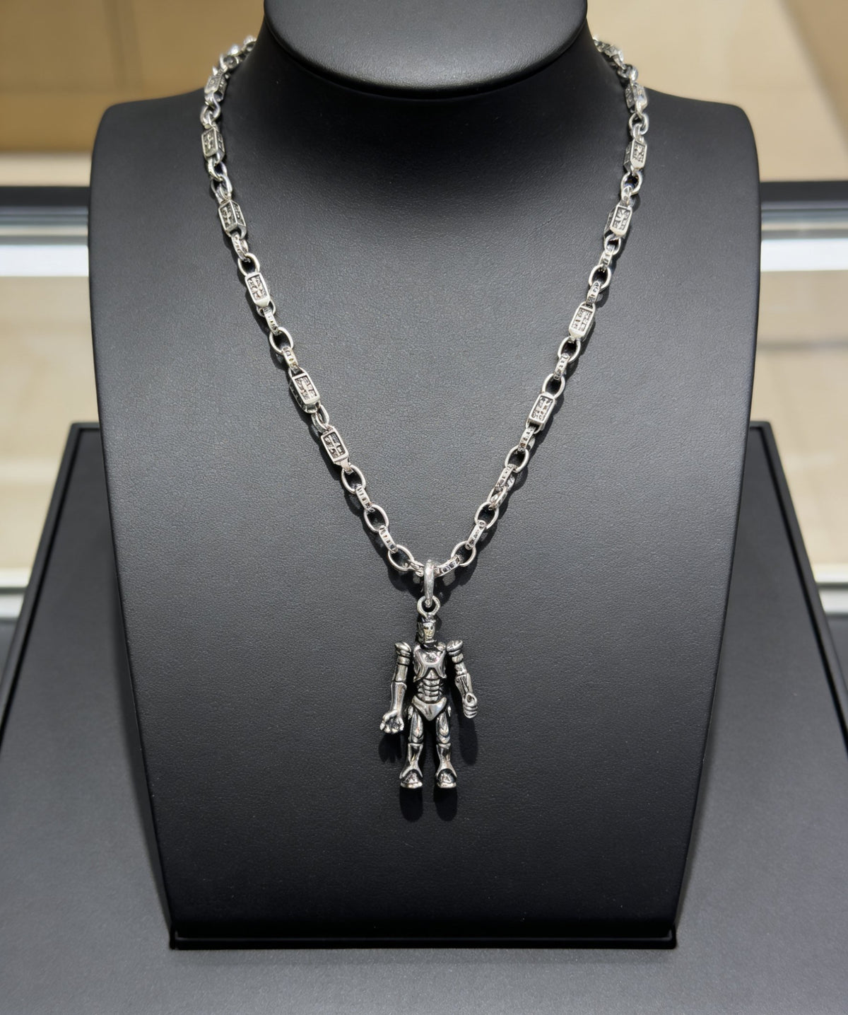 antique letter Pendant for women - alternate angle view 4