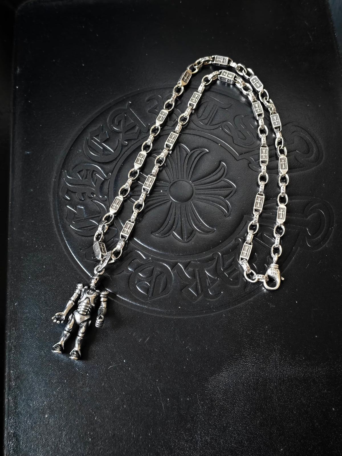 antique letter Pendant for women - alternate angle view 7