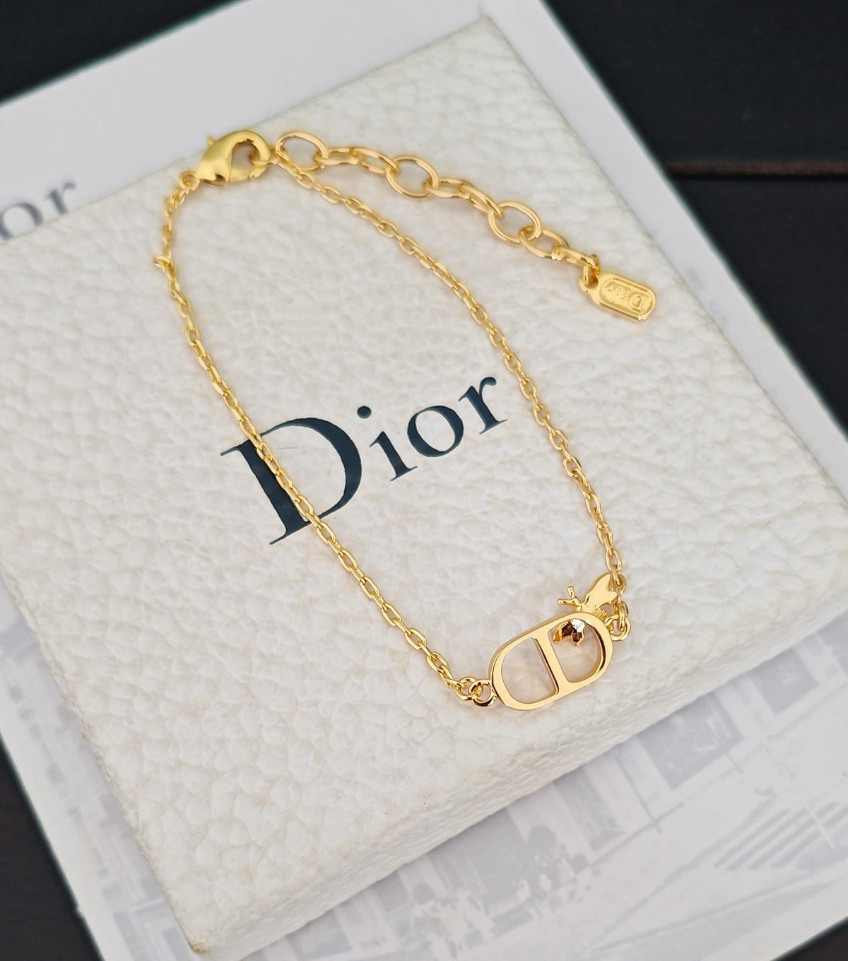 gold brass Bracelet for women - alternate angle view 6