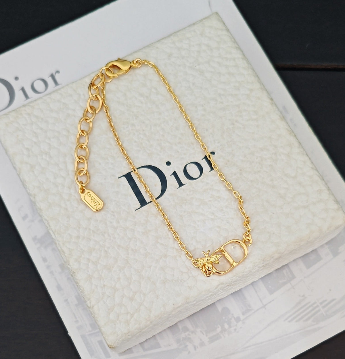 gold brass Bracelet for women - alternate angle view 5