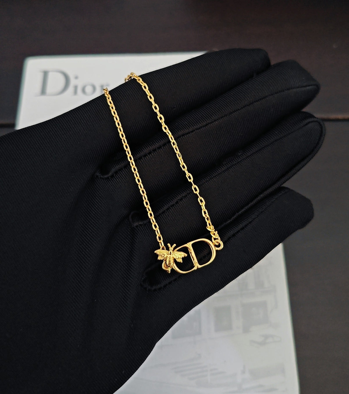 gold brass Bracelet for women - alternate angle view 3