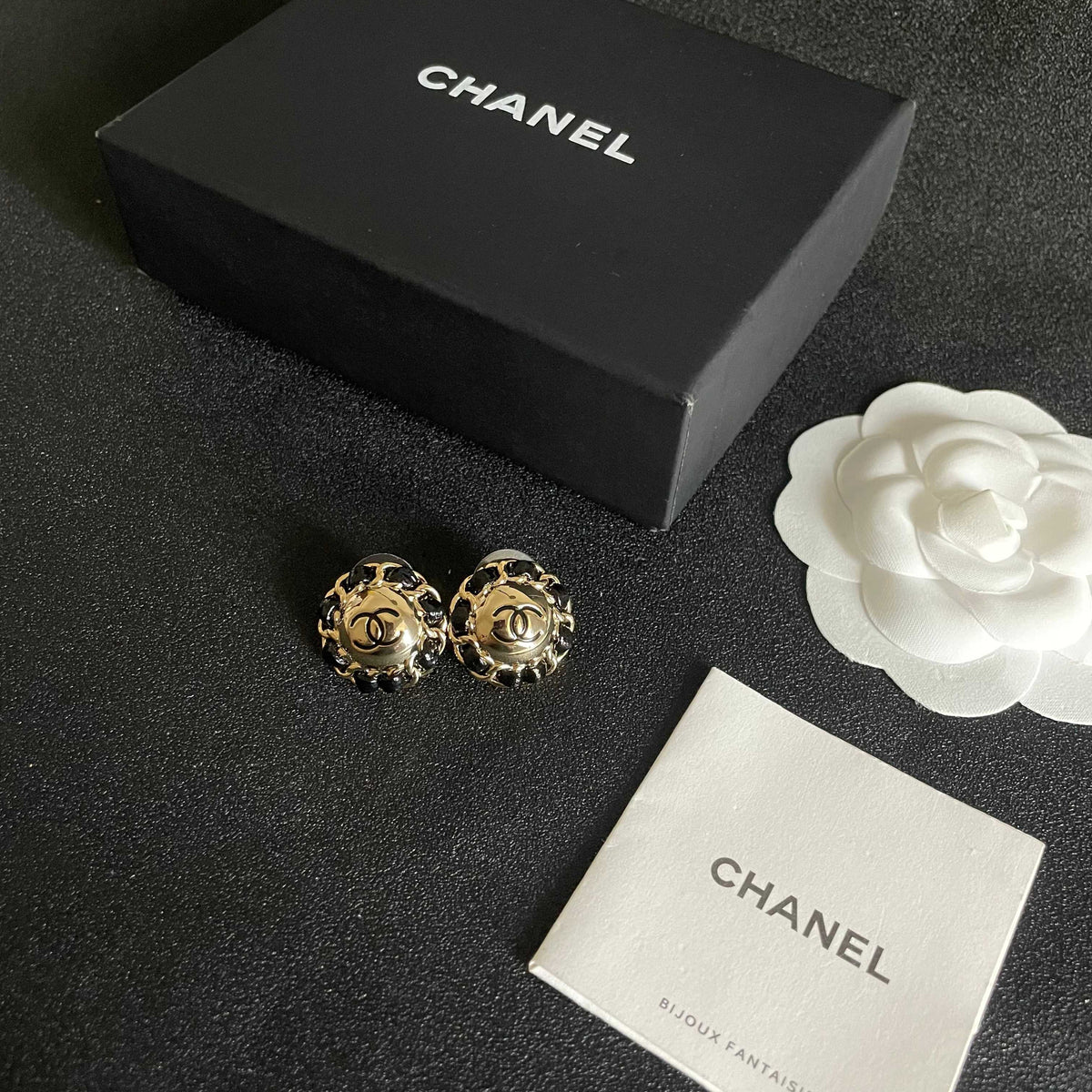 double c Stud Earrings for women - alternate angle view 5