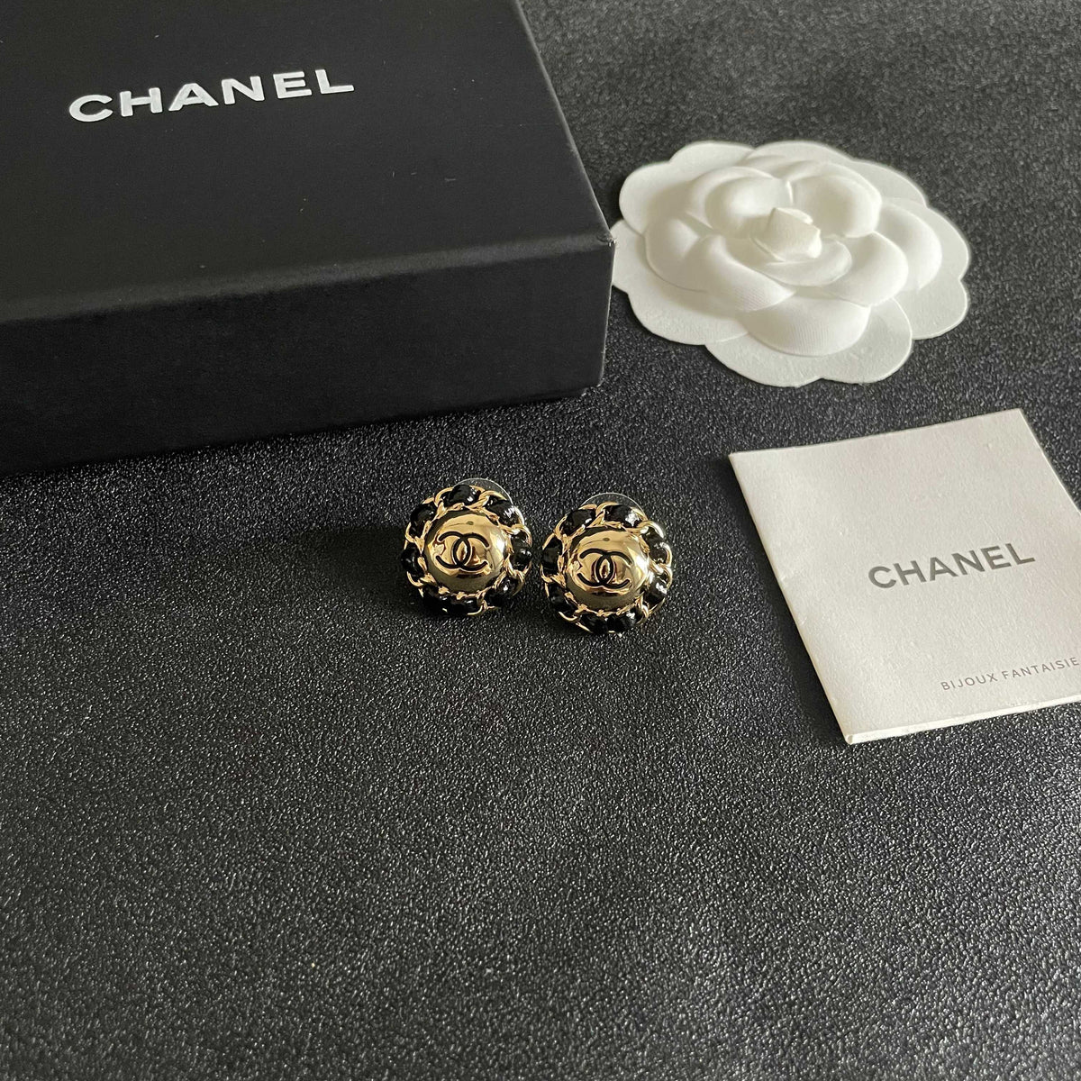 double c Stud Earrings for women - alternate angle view 6