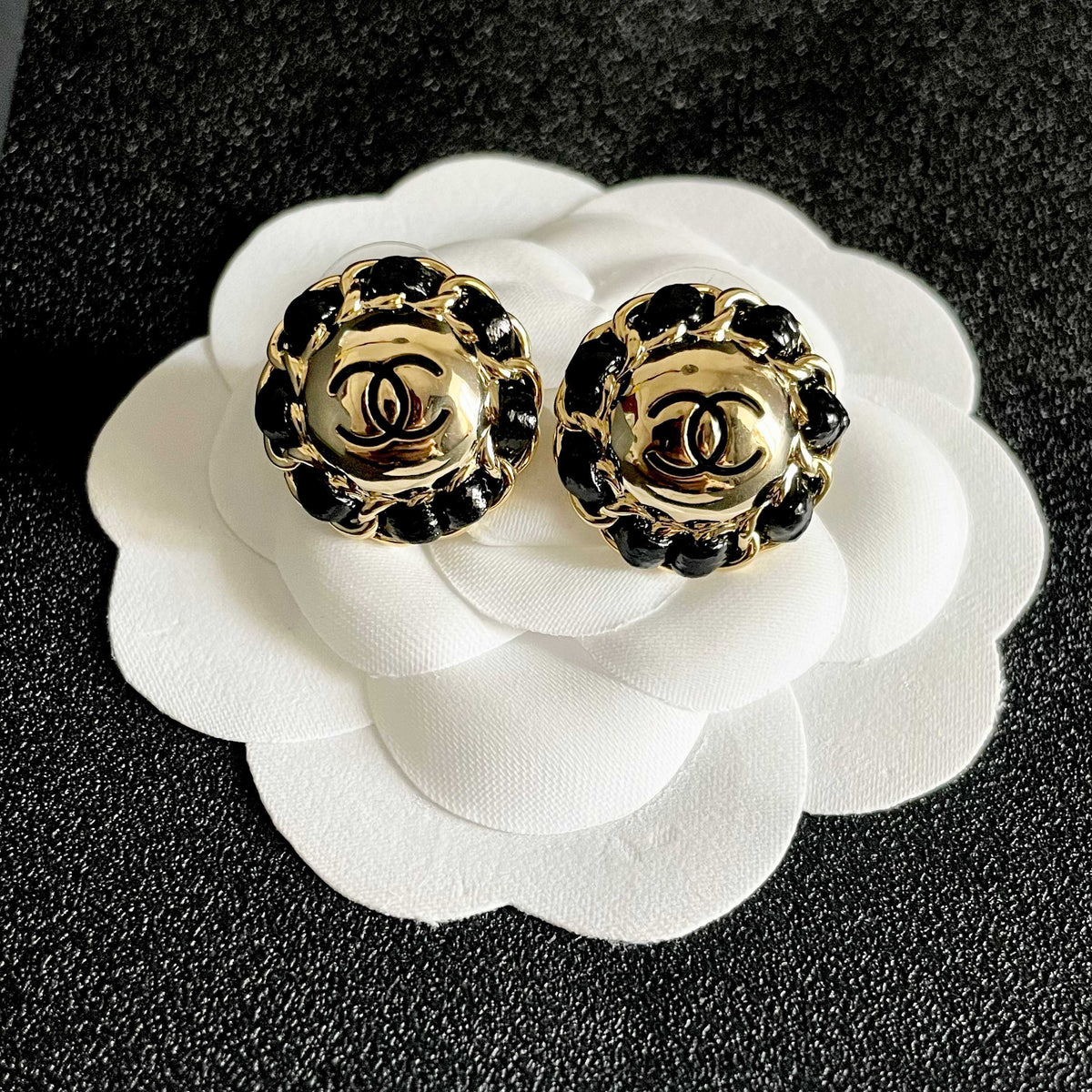 double c Stud Earrings for women - alternate angle view 8