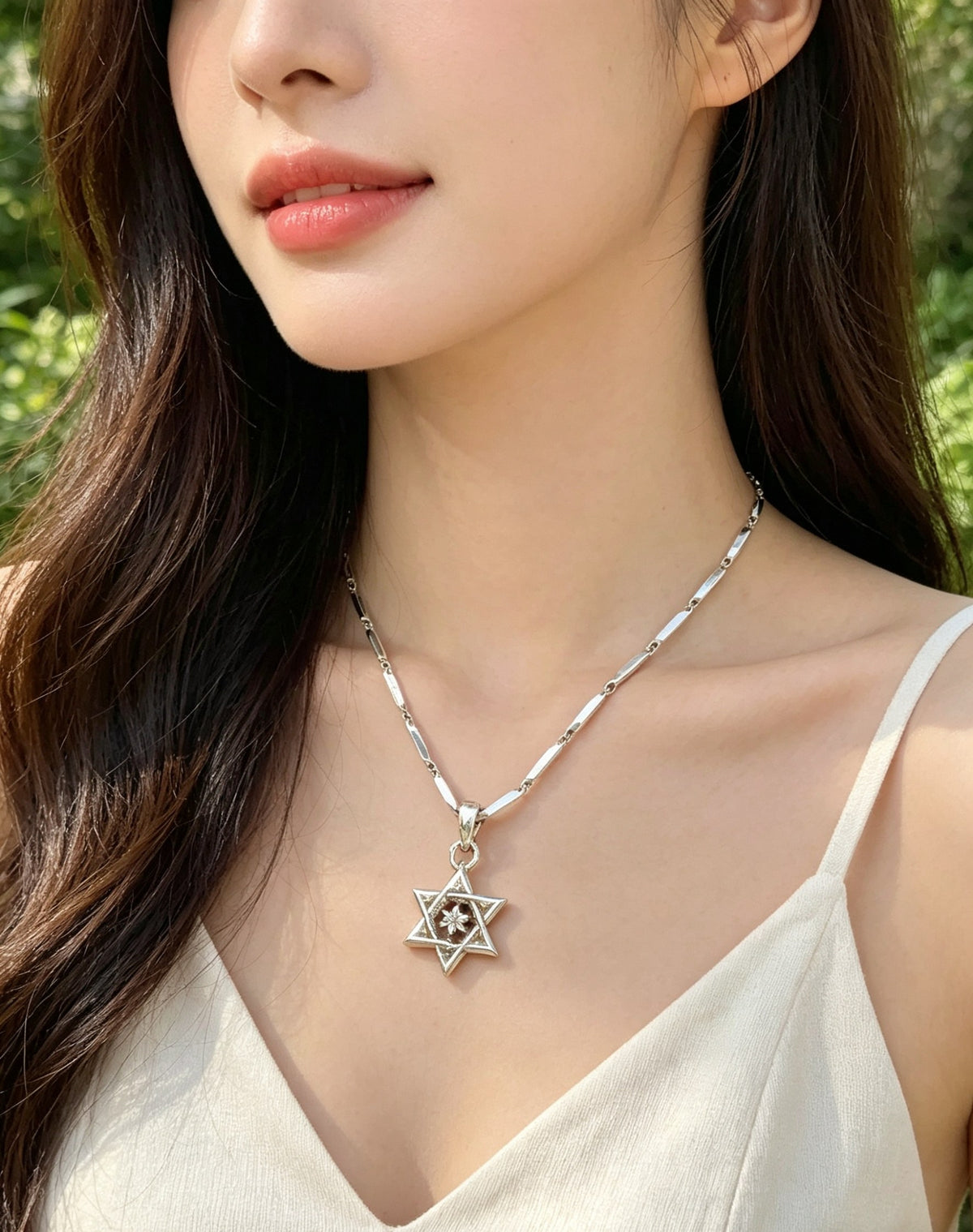 antique hollow Pendant for women - alternate angle view 3