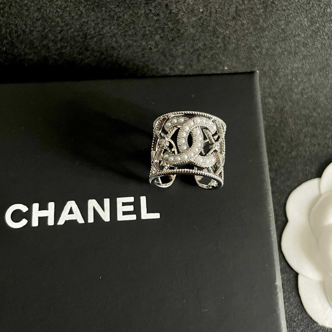 white letter Ring for women - alternate angle view 9