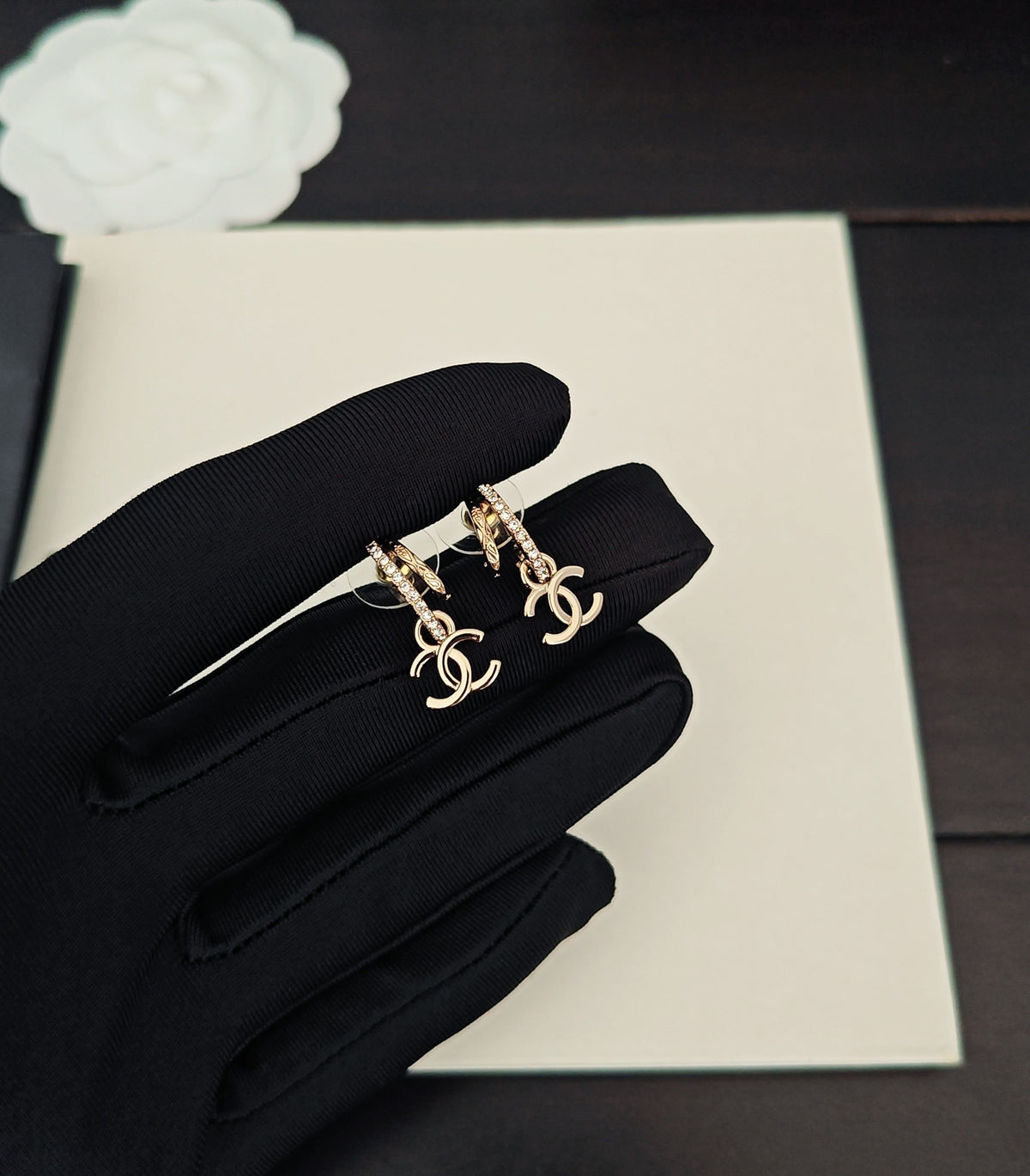 yellow brass fashion accessory for women - product detail view
