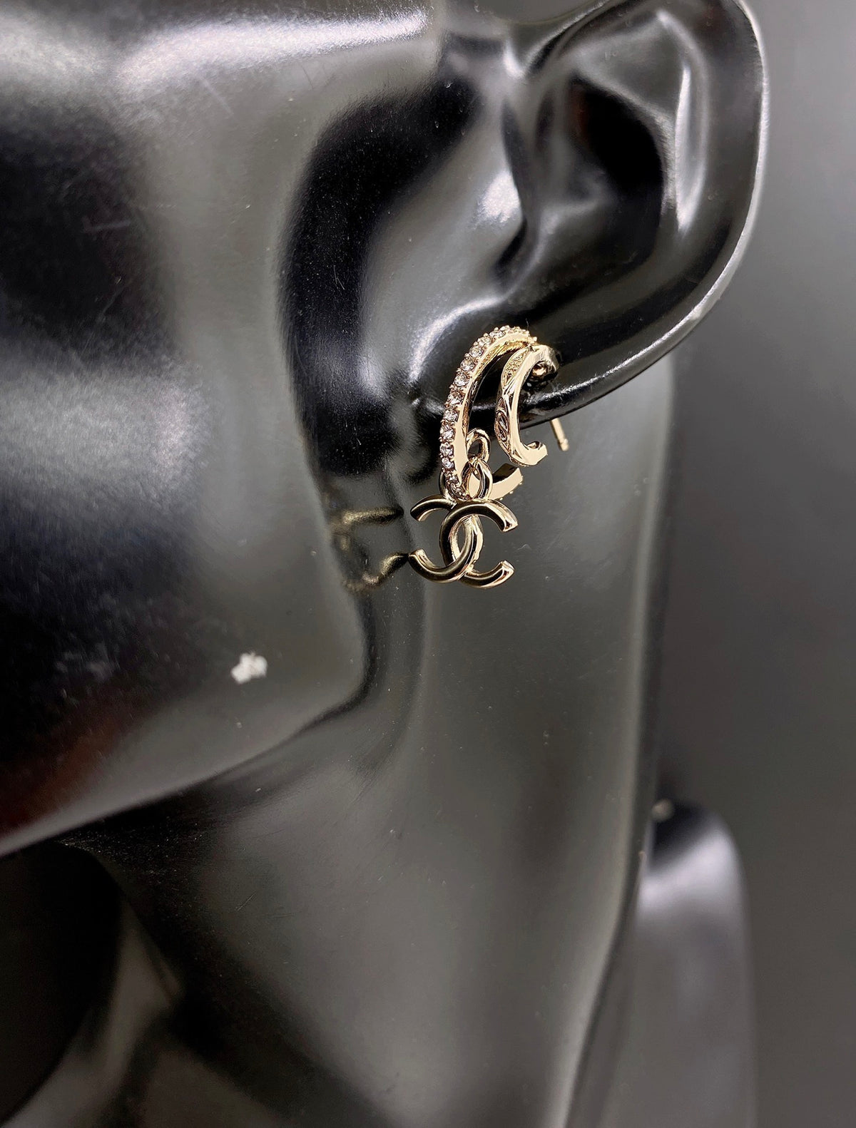 yellow brass fashion accessory for women - alternate angle view 2