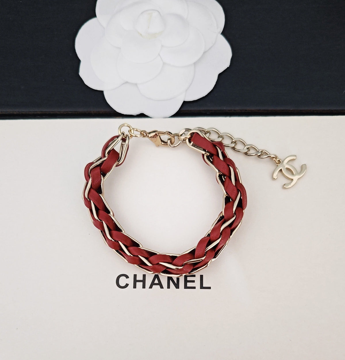 red brass Bracelet for women - alternate angle view 2