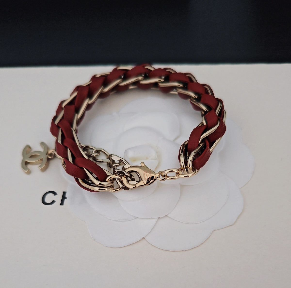 red brass Bracelet for women - alternate angle view 4