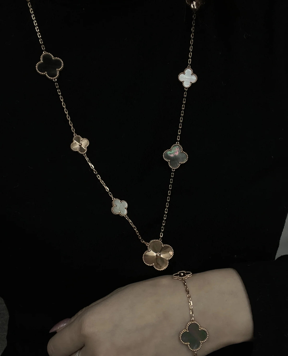 gold clover Sweater for women - alternate angle view 6