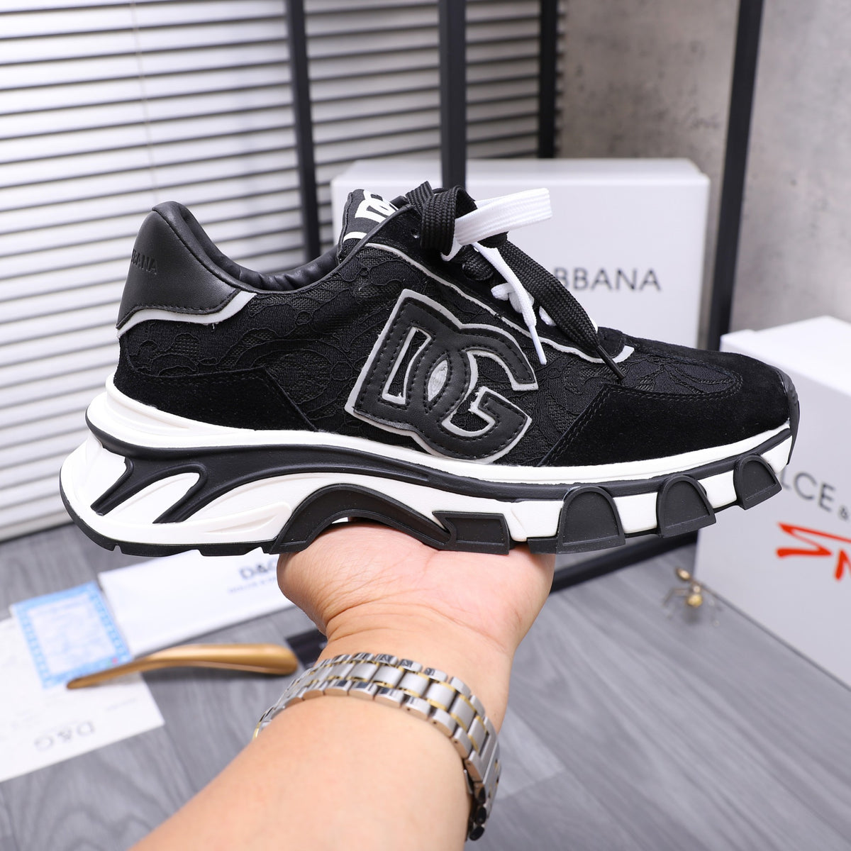 Dolce & Gabbana DG Couple's Suede Casual Sneakers