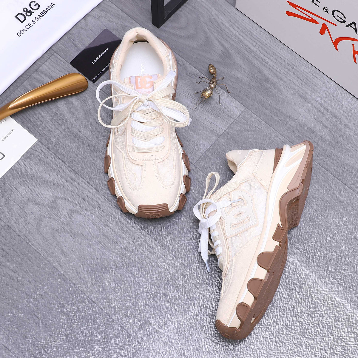 Dolce & Gabbana DG Couple's Suede Casual Sneakers