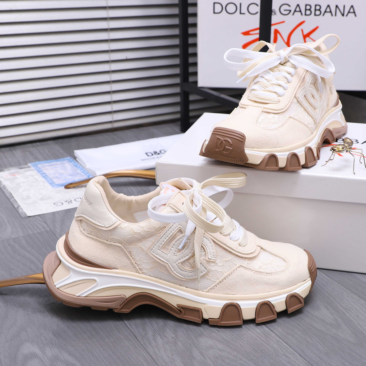 Dolce & Gabbana DG Couple's Suede Casual Sneakers
