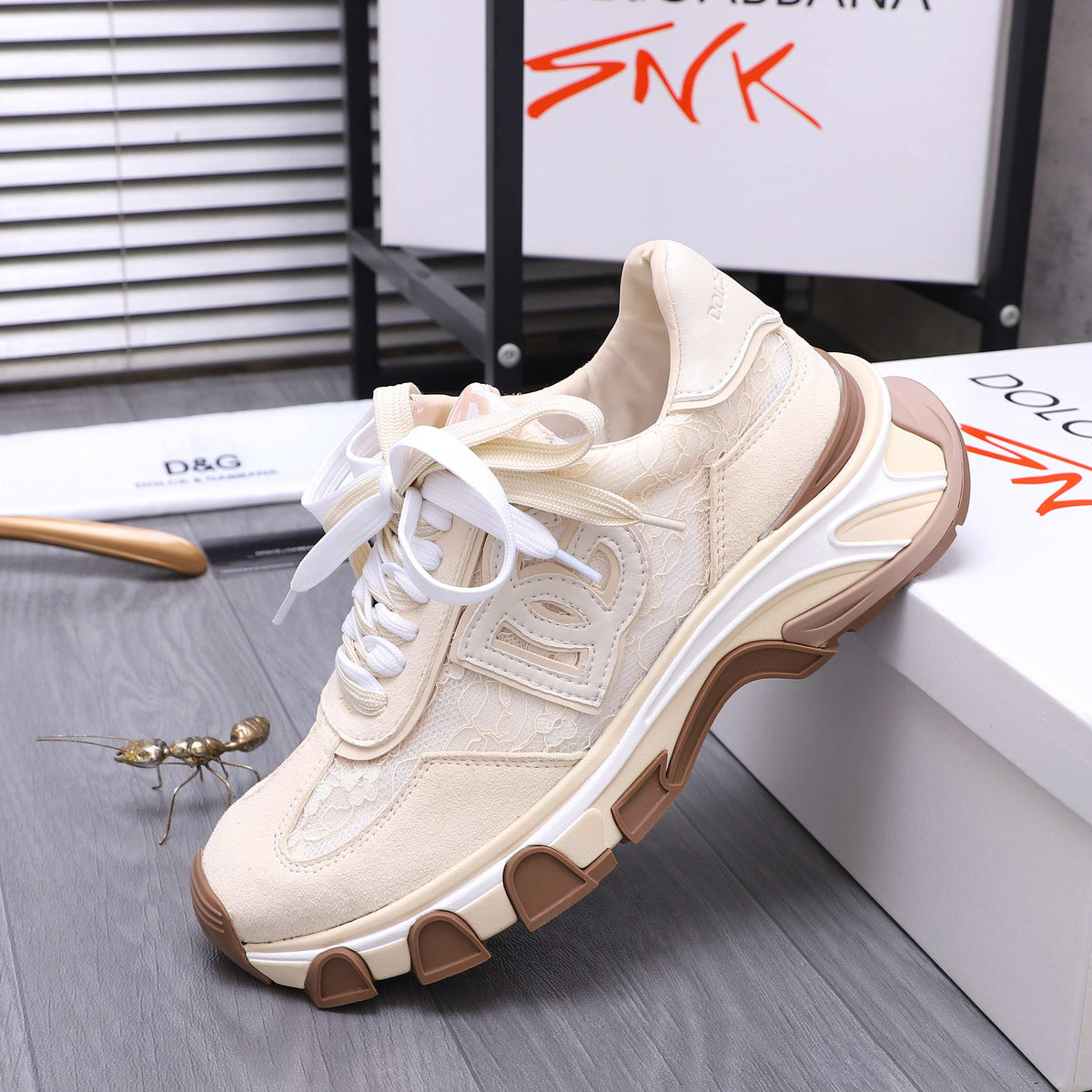 Dolce & Gabbana DG Couple's Suede Casual Sneakers