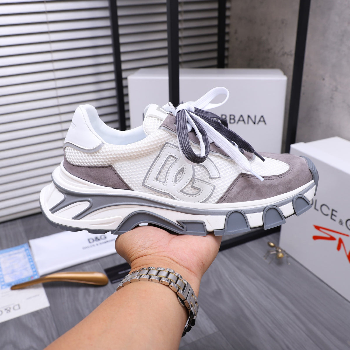 Dolce & Gabbana DG Couple's Suede Casual Sneakers