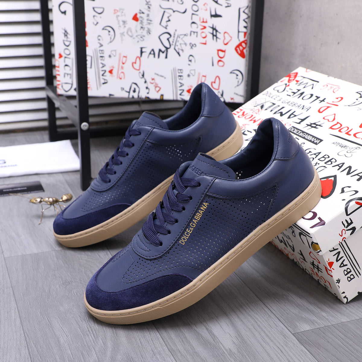 Dolce & Gabbana DG Men's Lace-Up Casual Shoes