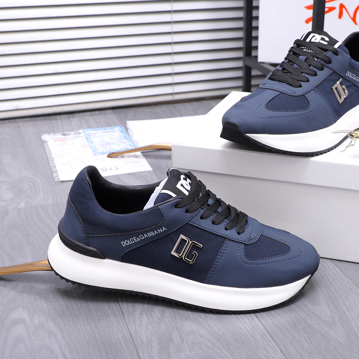 Dolce & Gabbana DG Men's Lace-Up Casual Shoes
