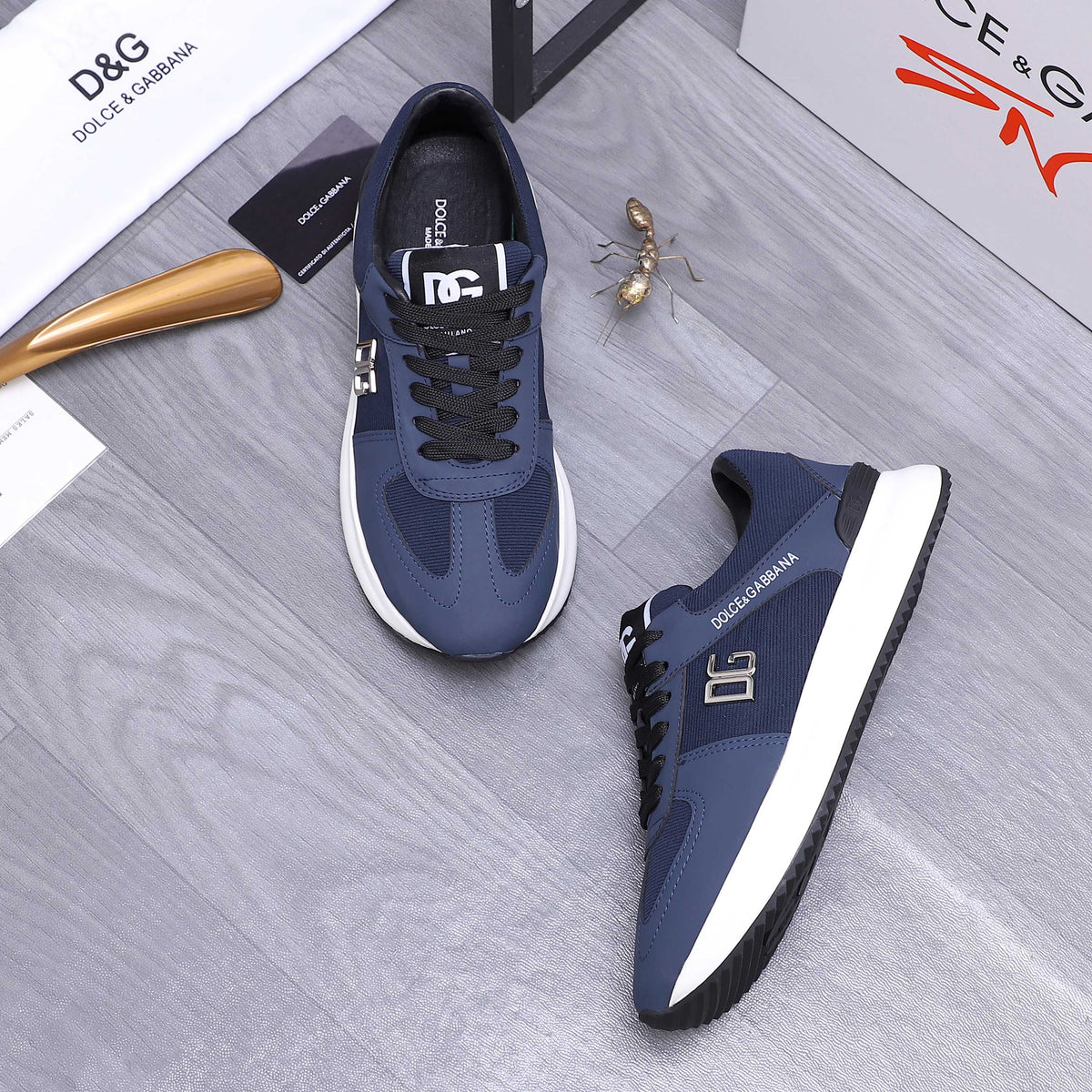 Dolce & Gabbana DG Men's Lace-Up Casual Shoes