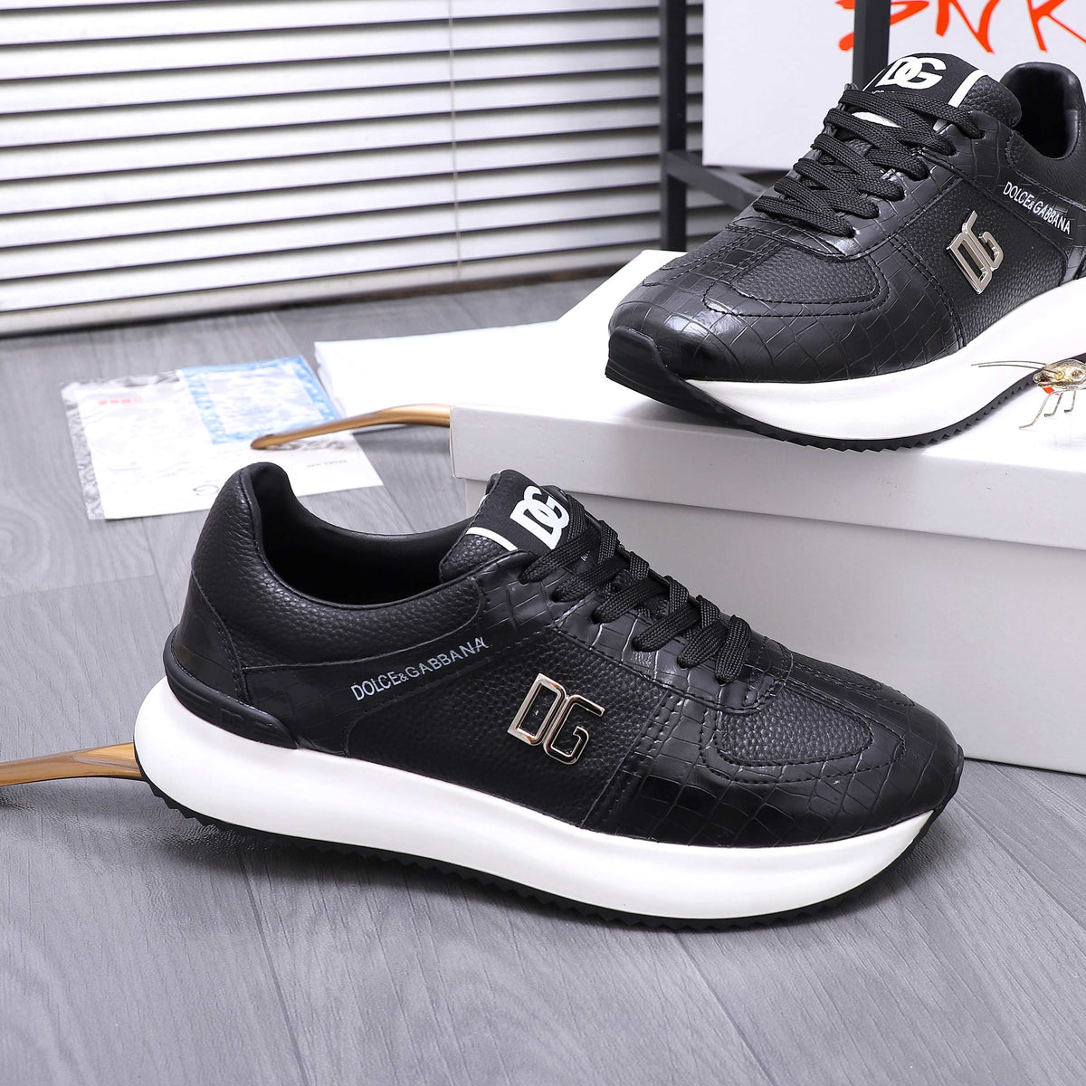 Dolce & Gabbana DG Men's Lace-Up Casual Shoes