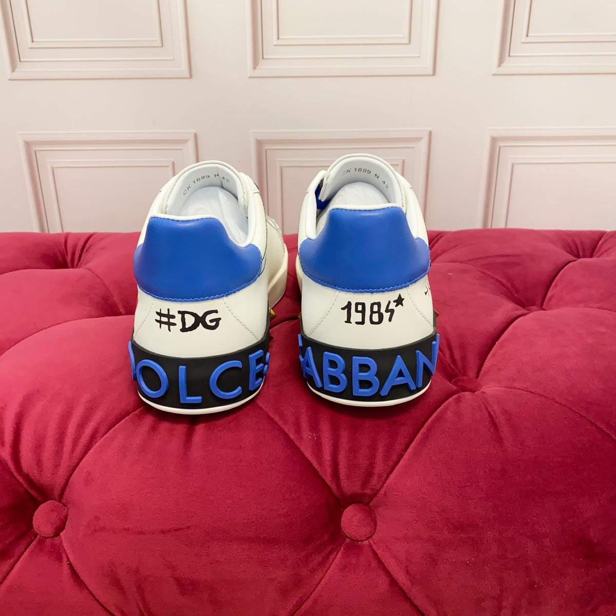 Dolce & Gabbana DG Heavy-Craft Calfskin Sneakers with 5D Accents