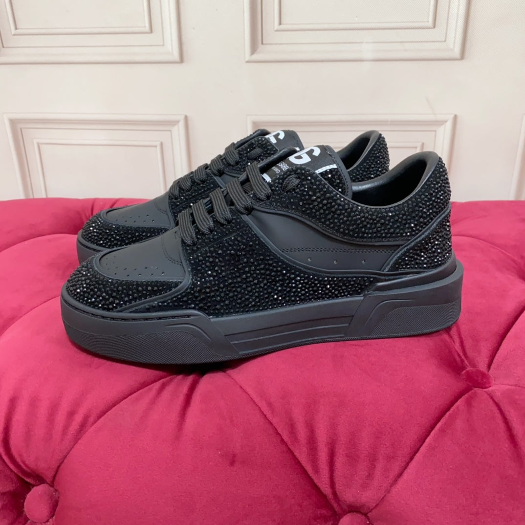 Dolce & Gabbana DG Heavy-Craft Calfskin Sneakers with 5D Accents