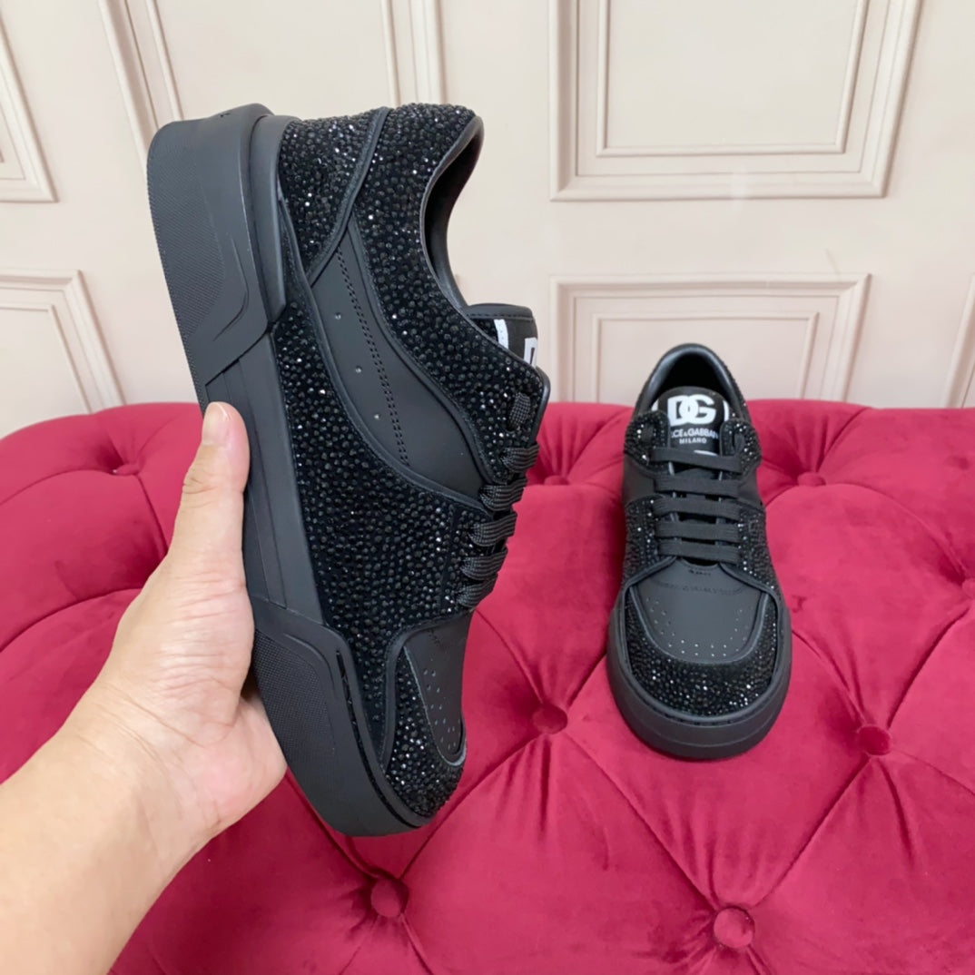 Dolce & Gabbana DG Heavy-Craft Calfskin Sneakers with 5D Accents