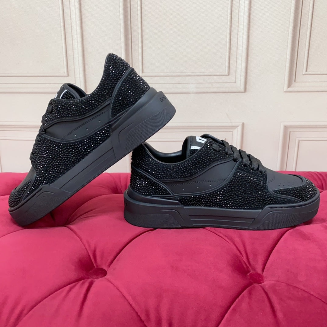 Dolce & Gabbana DG Heavy-Craft Calfskin Sneakers with 5D Accents