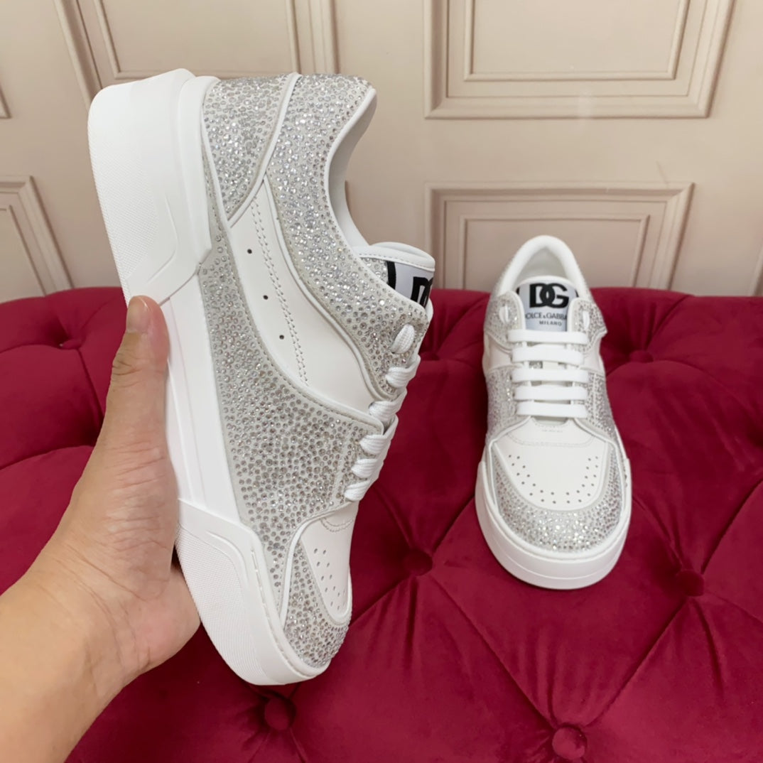 Dolce & Gabbana DG Heavy-Craft Calfskin Sneakers with 5D Accents
