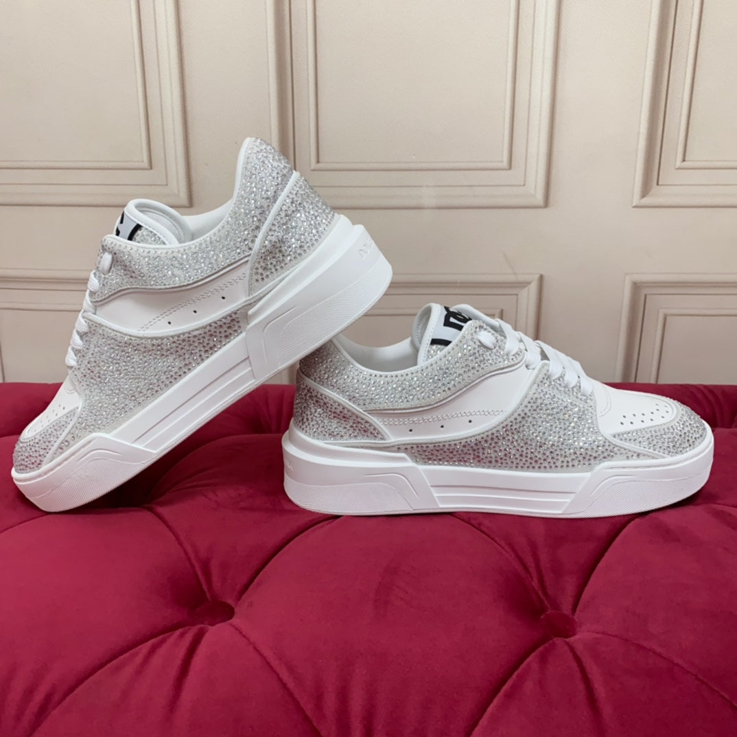 Dolce & Gabbana DG Heavy-Craft Calfskin Sneakers with 5D Accents