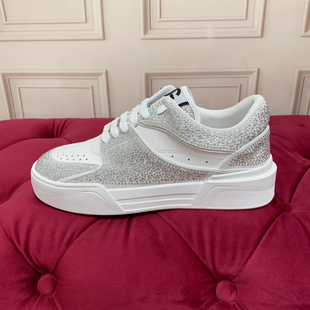 Dolce & Gabbana DG Heavy-Craft Calfskin Sneakers with 5D Accents