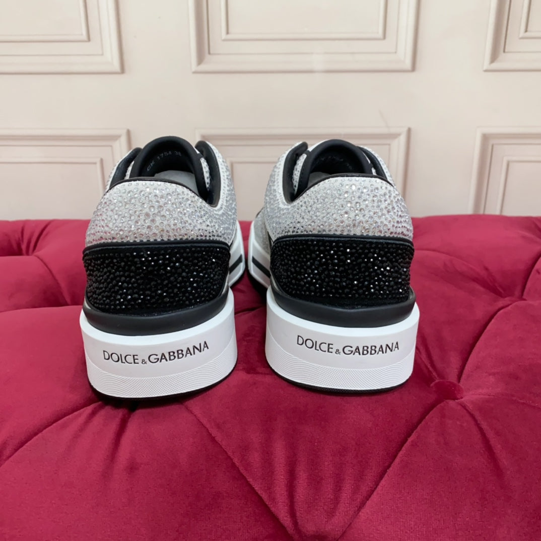 Dolce & Gabbana DG Heavy-Craft Calfskin Sneakers with 5D Accents