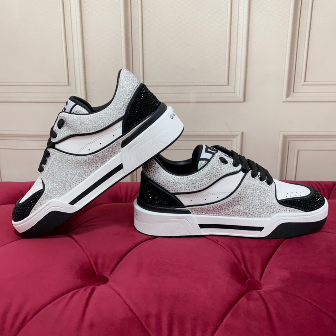 Dolce & Gabbana DG Heavy-Craft Calfskin Sneakers with 5D Accents