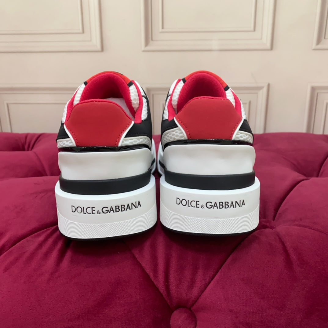 Dolce & Gabbana DG Heavy-Craft Calfskin Sneakers with 5D Accents