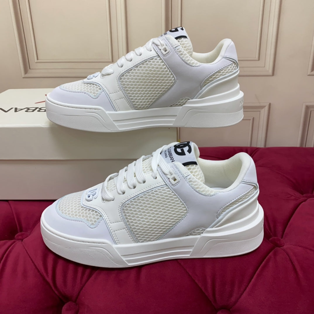Dolce & Gabbana DG Heavy-Craft Calfskin Sneakers with 5D Accents