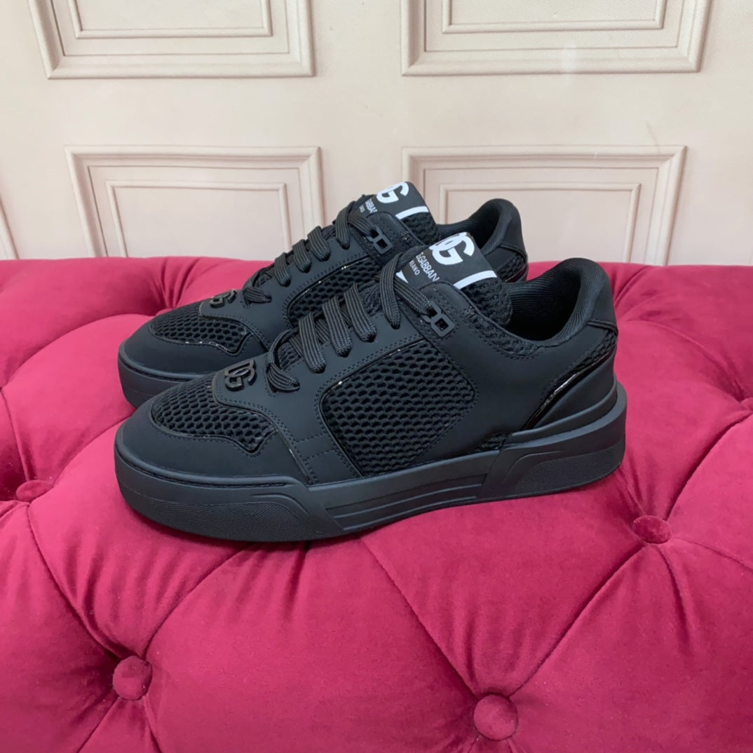 Dolce & Gabbana DG Heavy-Craft Calfskin Sneakers with 5D Accents