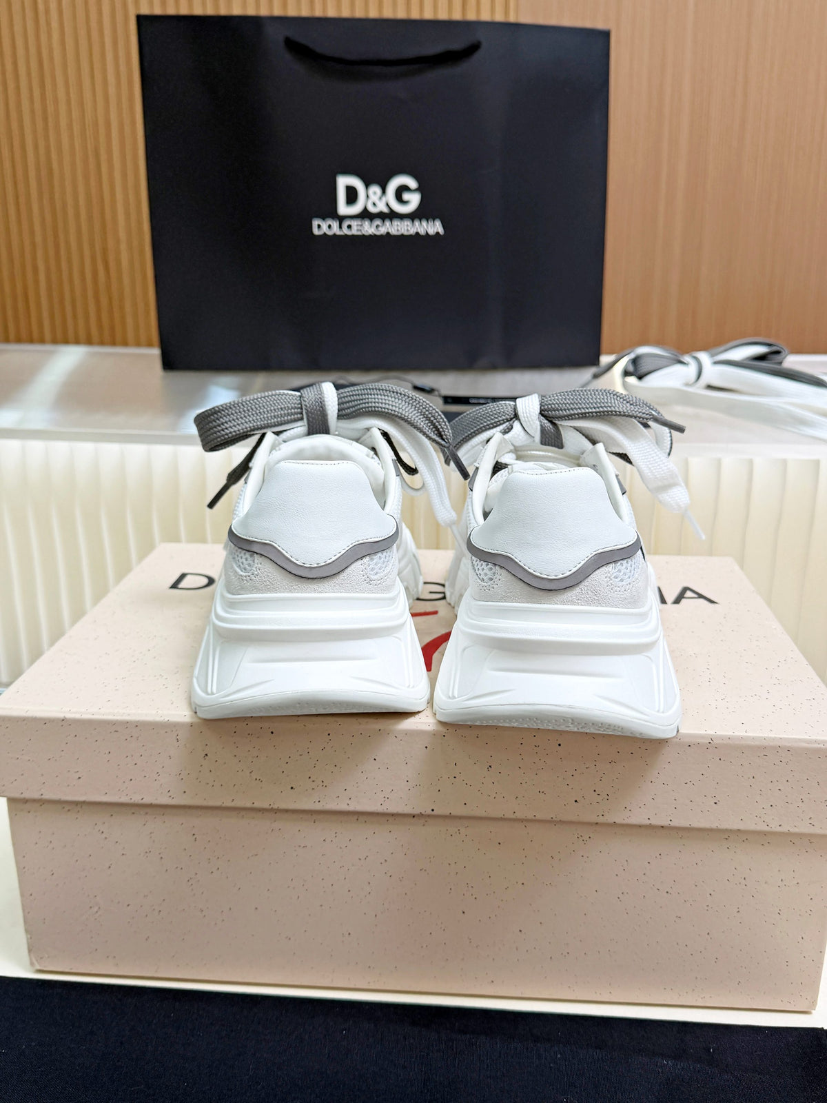 Dolce & Gabbana DG Couple's Oxford & Lace Sneakers