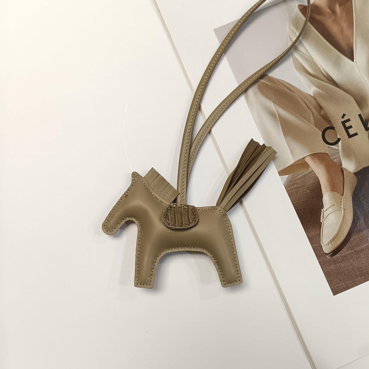 yellow genuine leather cute fashion accessory for women - alternate angle view 6